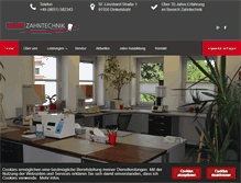 Tablet Screenshot of elwi-zahntechnik.de